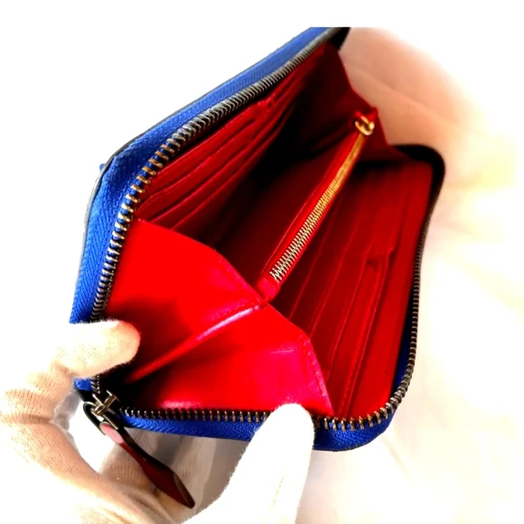Christian Louboutin Panettone blue spiked long wallet - Picture 7 of 16